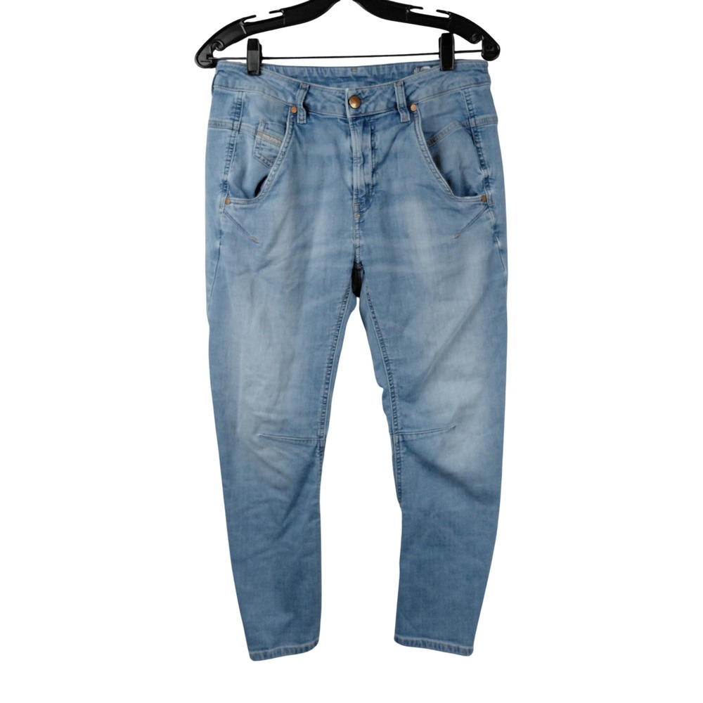 Diesel‎ Fayza-Ne JoggJeans Womens 27 Light Blue Boyfriend Tapered Stretch 0688Z